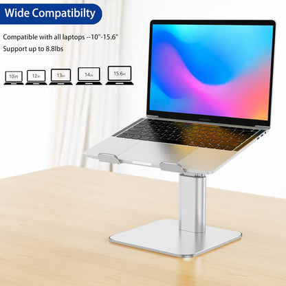 BESIGN LSX6N Laptop Stand, Ergonomic Adjustable Notebook Riser, Computer Holder, Laptop Mount Compatible with 10-15.6" Laptops, Black