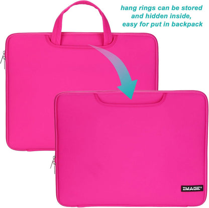 Protective Case for A4 Tracing LED Light Pad, Carrying Bag Travel Storage Case Pouch Cover with Pockets, for Laptop, Notebook, Most Tracing Light Table Pink