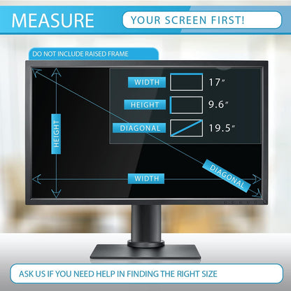 Anti-Glare and Anti Finger Print Screen Protector (3 Pack) for 20 Inches Widescreen Desktop Monitor