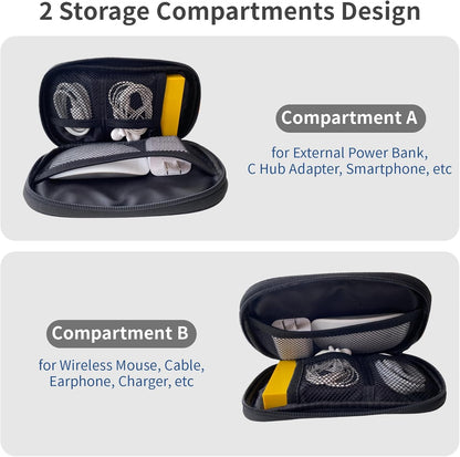 Electronics Organizer Travel Case, Cable Organizer Travel Essentials Tech Pouch,Suitable for Charger, Cable, Phone，Flash Drive,Bohemian leaves