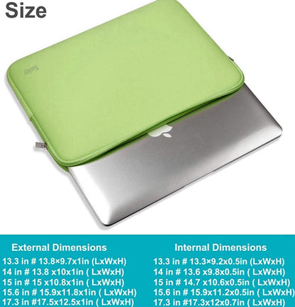 Naukay Laptop Sleeve Case, 15.6 Inch,Resistant Neoprene Notebook Computer Pocket Case/Tablet Briefcase Carrying Bag Compatible Asus/Dell/Fujitsu/HP/Sony/Toshiba/Acer- (Black)