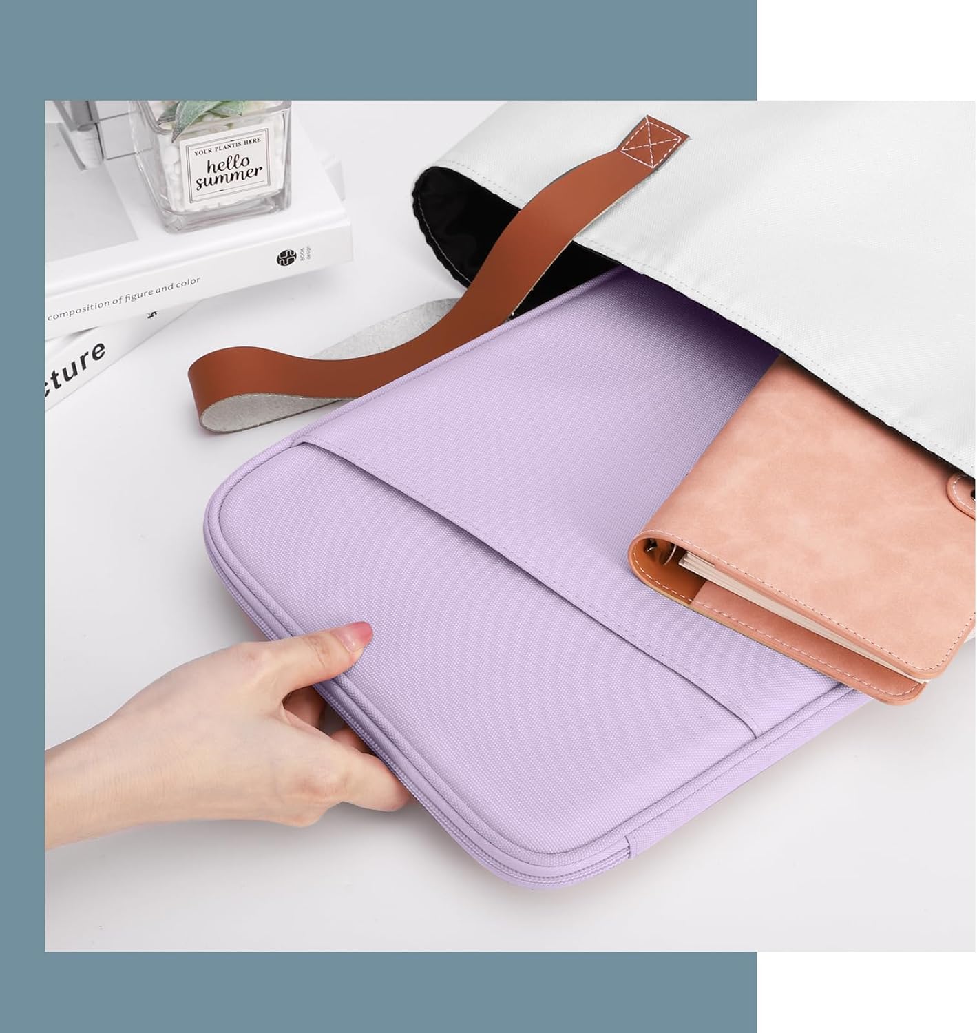TiMOVO 9-11" Tablet Sleeve Bag for iPad 11-inch A16 2025, iPad 10.9"/10.2"| Air 11 Inch/5th/4th Gen. 10.9", Galaxy Tab A9+/A11Plus 11", Protective Bag with Pocket, Black