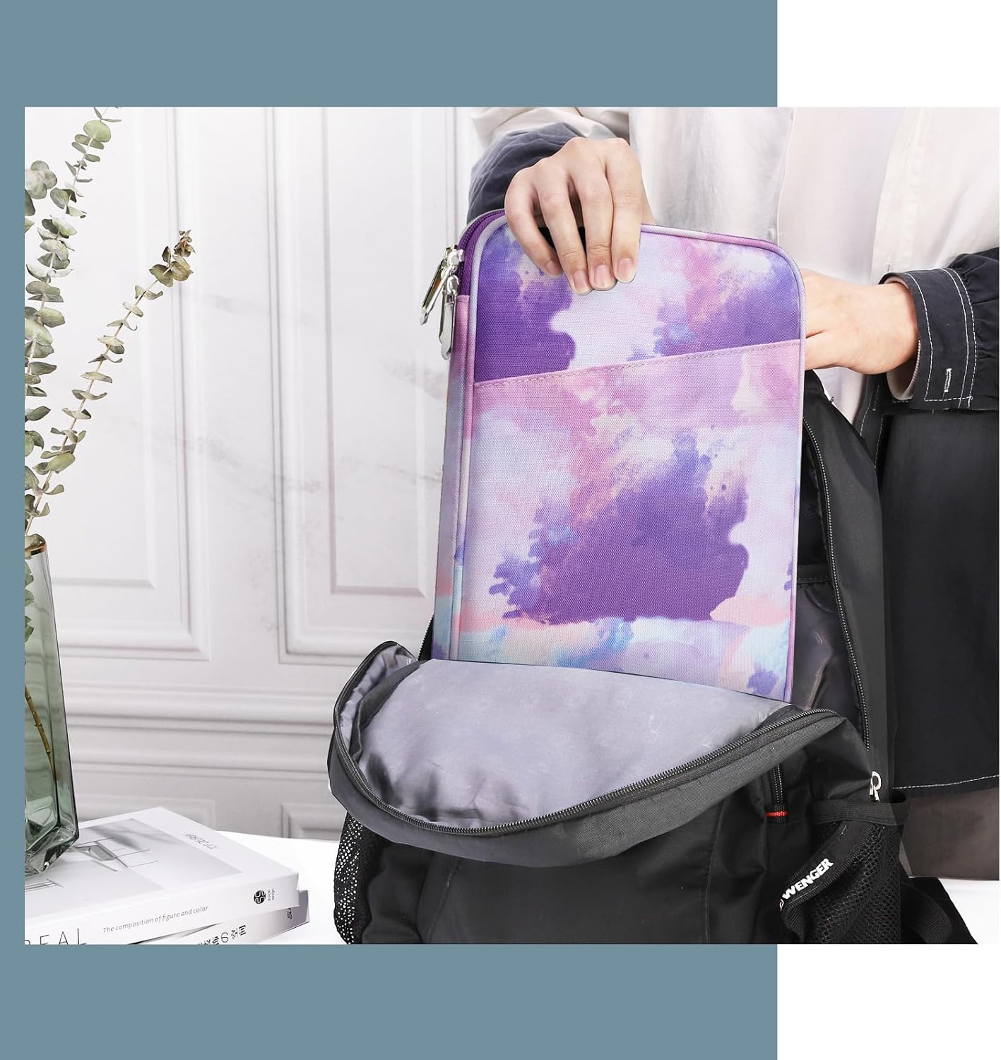 TiMOVO 9-11" Tablet Sleeve Bag for iPad 11-inch A16 2025, iPad 10.9"/10.2"| Air 11 Inch/5th/4th Gen. 10.9", Galaxy Tab A9+/A11Plus 11", Protective Bag with Pocket, Black