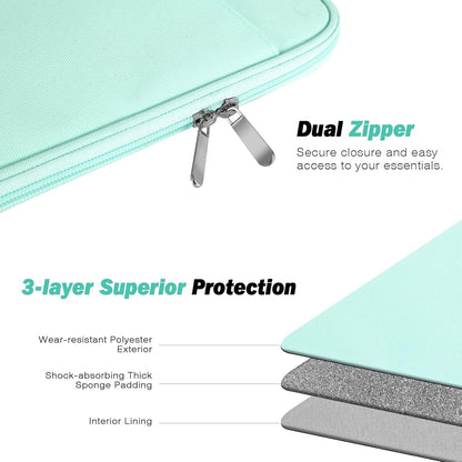 MoKo 9-11 Inch Tablet Sleeve Case, Fits New 11inch iPad Air M4/Pro M5, iPad A16 11", i-Pad 10/9/8/7th/Air 5/4th 10.9"/10.2", Tab S9/S8 11", Protective Bag Carrying Case with Pocket, Dark Gray
