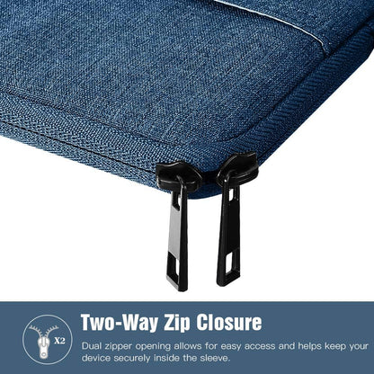 TiMOVO 9-11" Tablet Sleeve Bag for iPad 11-inch A16 2025, iPad 10.9"/10.2"| Air 11 Inch/5th/4th Gen. 10.9", Galaxy Tab A9+/A11Plus 11", Protective Bag Fit Smart Keyboard, Dusty Blue