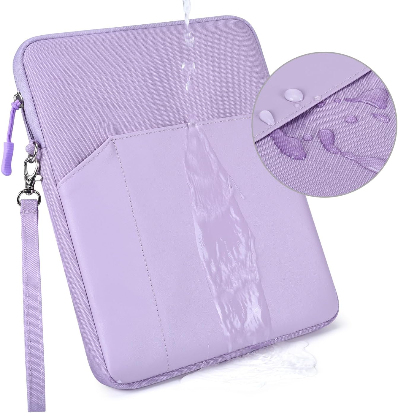 CAAORDKSO 9-11 Inch Tablet Sleeve Case, Tablet Bag Carrying Travel Pouch for iPad 11-inch A16 2025, 11 inch iPad Air M3 M2 / Pro M4, 10.2 10.9" iPad, Galaxy Tab S8/S9 11"/ Galaxy Tab A9+ Bag, Purple