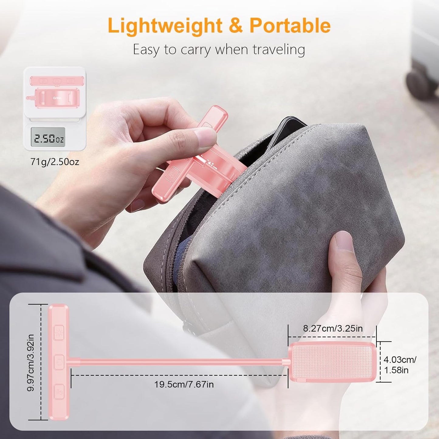Gritin 19 LED Rechargeable Book Light for Reading in Bed with Memory Function- Eye Caring 3 Color Temperatures,Stepless Dimming Brightness,90 Hrs Runtime Lightweight Clip on Light for Book Lovers