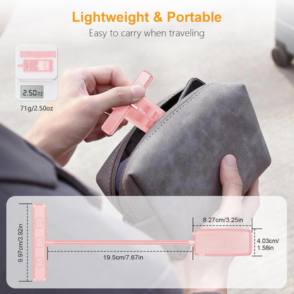 Gritin 19 LED Rechargeable Book Light for Reading in Bed with Memory Function- Eye Caring 3 Color Temperatures,Stepless Dimming Brightness,90 Hrs Runtime Lightweight Clip on Light for Book Lovers