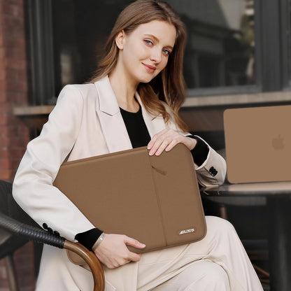 MOSISO Laptop Case 13.3 inch, 13-13.3 inch Laptop Sleeve Compatible with MacBook Air/Pro 13/Pro 14 M5 M4 M3 M2 M1, HP Dell ASUS Lenovo,Polyester Vertical Computer Sleeve Bag with Pocket, Antique Green - Colors B