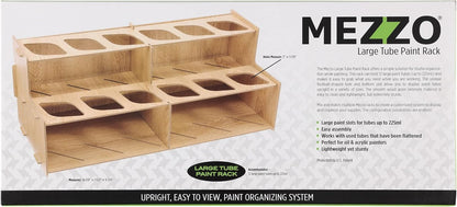 HG Art Concepts Mezzo Artist Drawing Rack - Wood Grain Laminate Multi Layer Desk Stand Professional Storage Display Organizer for Pens, Pencils, Drafting and all other Drawing Tools