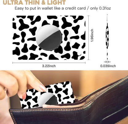 2 Pack Ultra Thin Wallet Holder Card Case for Apple AirTag, Lightweight GPS Tracker Cover for Wallet, Purse, Handbag, Keys, Clutch Bag