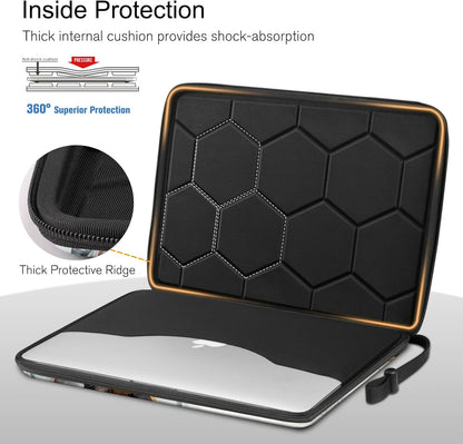 FINPAC Hard Laptop Sleeve Case for MacBook Neo A18 Pro,13 inch MacBook Air 2026 M5/M4/M3/M2/M1,14 inch MacBook Pro 2026 M5/M4/M3/M2 Pro/Max,Waterproof Case for Dell,Surface Laptop,HP,Acer,Black | Hard