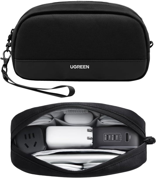 UGREEN Electronics Organizer Travel Case Bag Multifunctional Organizer Carrying Case for Cables, Cord, SD Card, Earbuds, Charger, USB Adapter, Electronic Accessories Medium Size