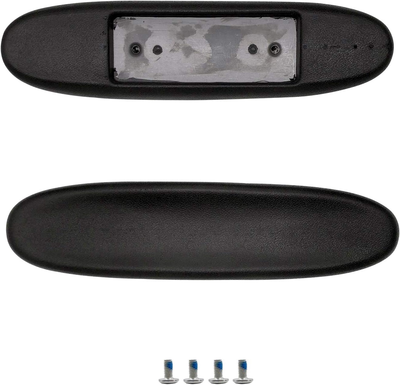 MYFUNSHOP Gaming Chair Replacement Armrest Arm Pads Universal Soft PU Office Chair Replacement Parts(1 Pair) Black