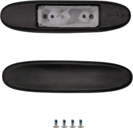 MYFUNSHOP Gaming Chair Replacement Armrest Arm Pads Universal Soft PU Office Chair Replacement Parts(1 Pair) Black