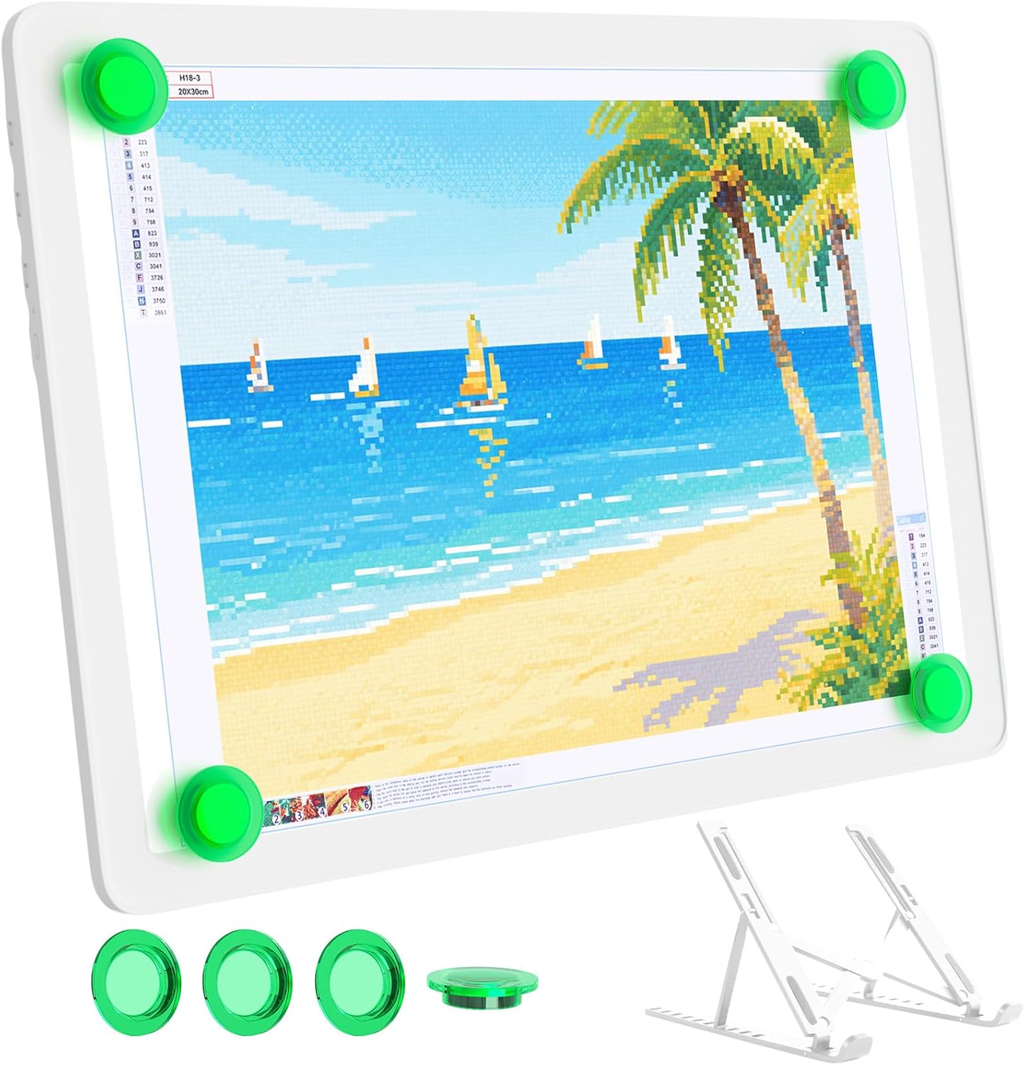 Rechargeable A4 Light Box for Tracing,Bawaslom LED Light Pad with Adjustable Stand and Strong Magnets,Ultra-Thin & Bright Tracing Board for Diamond Art,Sketching,Vinyl Weeding,Architectural Design