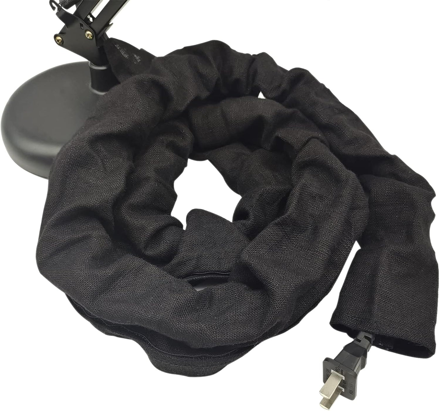 EIFHYT Fabric Cord Cover & Chandelier Chain Cover 2 Pack 6Feet Length for Chandelier Lighting Wires Natural Burlap Easy to Install (Brown)