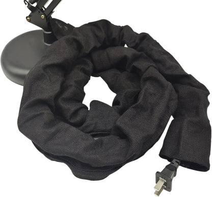 EIFHYT Fabric Cord Cover & Chandelier Chain Cover 2 Pack 6Feet Length for Chandelier Lighting Wires Natural Burlap Easy to Install (Brown)