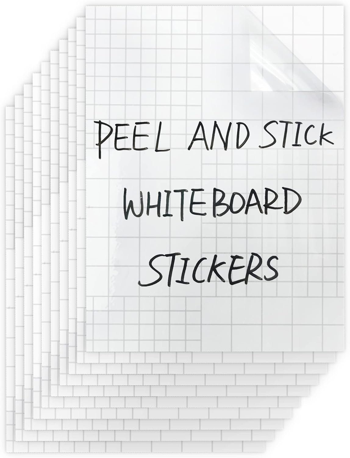 Dry Erase Board Sticker- Whiteboard Stickers-8.27''x11.69'' Removable Dry Erase Sheets- Fridge Dry Erase Paper for Wall/Desk/Refrigerator/Door/Locker/Home/Office/Classroom (White-2Pcs)