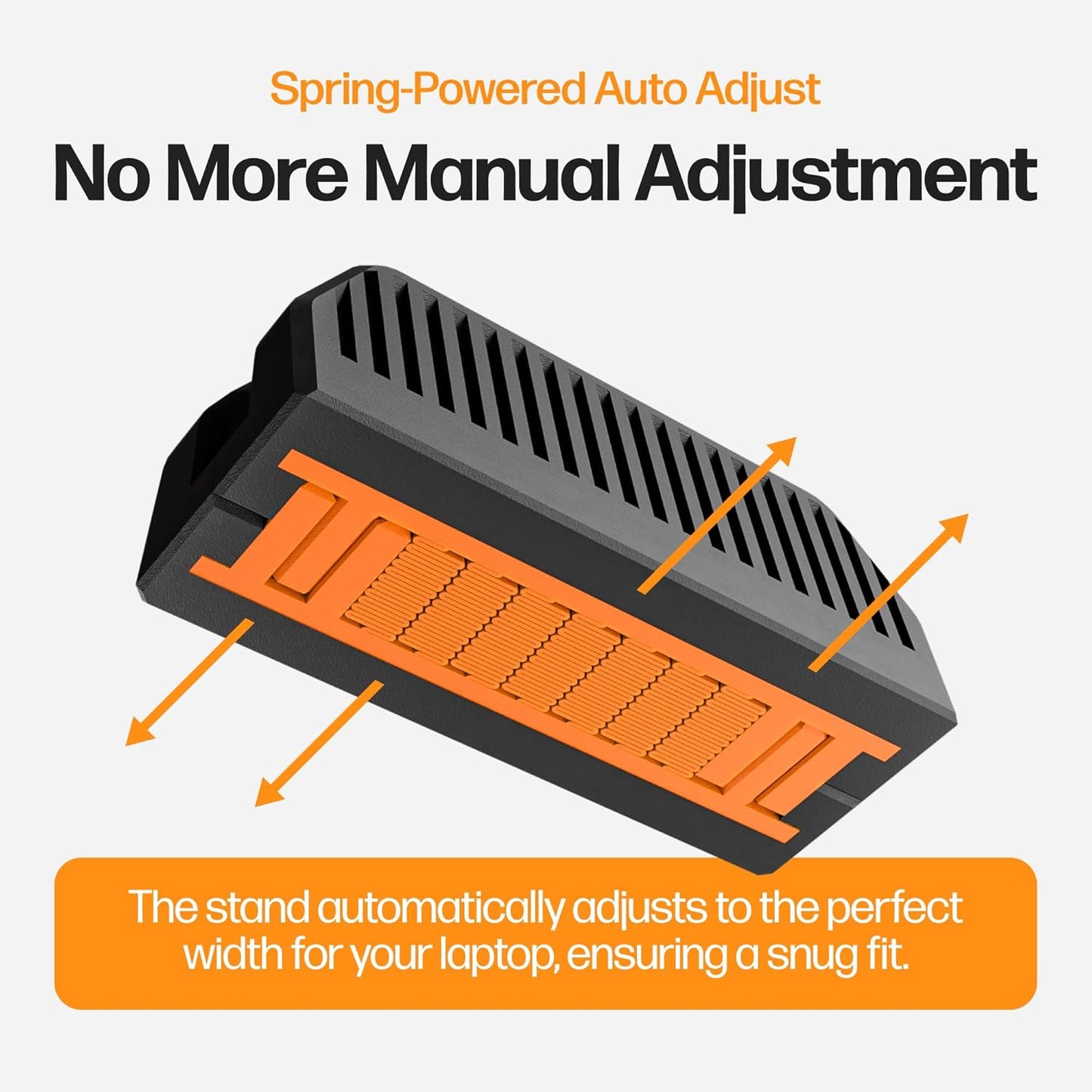 Dual Laptop Stand for Desk – Vertical Laptop Stand 2 Slot Spring-Powered Auto Adjust – Dual Vertical Laptop Stand for MacBook Pro Air – Space Saving Laptop Holder Vertical – Made in NYC