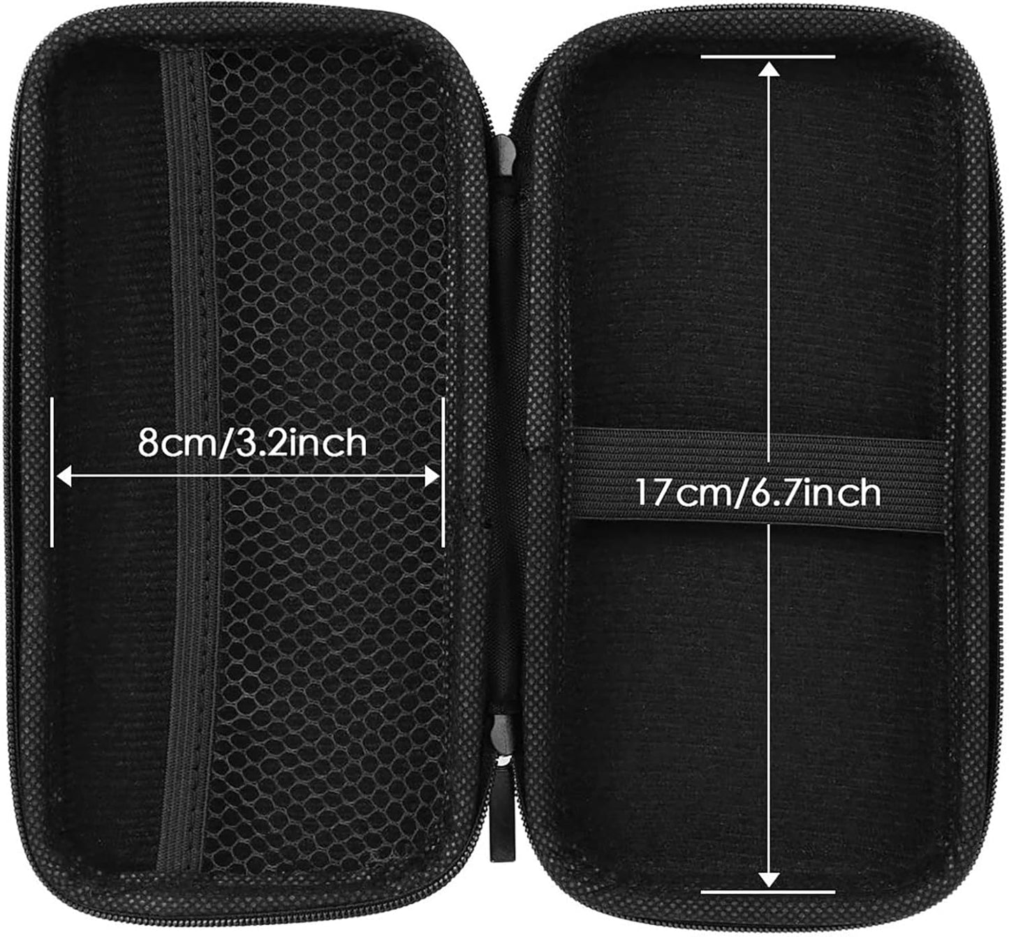 iMangoo Travel Essential Electronics Organizer Pouch Charger Case, Shockproof Dual Zipper Power Bank Cables Tech Accessories Purse, Men & Women Travel Must Have Storage Bag, 6.5x3.2x1 inch Rose Gold