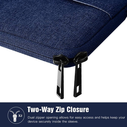 TiMOVO 9-11" Tablet Sleeve Bag for iPad 11-inch A16 2025, iPad 10.9"/10.2"| Air 11 Inch/5th/4th Gen. 10.9", Galaxy Tab A9+/A11Plus 11", Protective Bag Fit Smart Keyboard, Dusty Blue