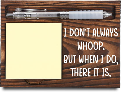 Inspirational Motivational Gifts, Encourage Gifts, Recovery Gifts, Little Reminders Sticky Note Holder, Post-it Note Dispenser for Desk, Wooden Post-it Note & Pen Holder 6.5" x 4.7" - FTA121