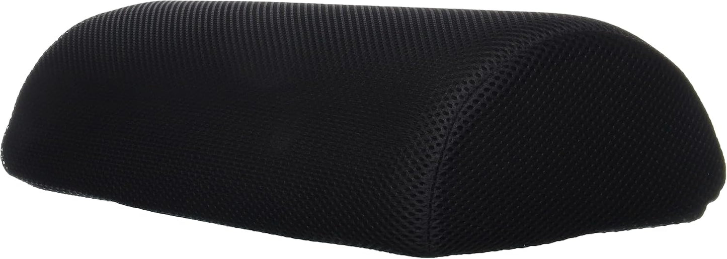Mind Reader Air-Cloud Memory Foam Under Desk Footrest, Ergonomic Support for Back, Hip, Legs, Knees & Feet, Adjustable Height, Memory Foam, Black