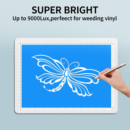 TOHETO Rechargeable A2 Light Pad for Diamond Painting 25.2''x18.4'', Magnetic Diamond Art Light Board, Wireless Lightbox for Tracing and Drawing, Cordless LED Light Table for Sketching, Weeding Vinyl