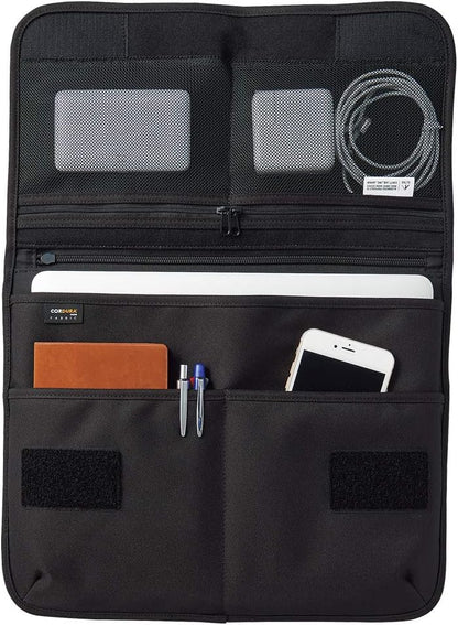 LIHIT LAB Tablet Sleeve with Pockets, 11.5 x 1 x 9.5, Black (A7767-24)