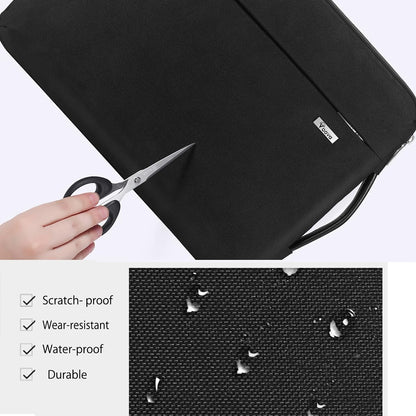 Voova Laptop Sleeve Case 15.6 16 Inch with Handle, 360° Protective Waterproof Slim Computer Bag Cover Compatible with MacBook Pro M2/M3/M4 16, HP Acer Lenovo Yoga ThinkPad Asus Laptop, Grey