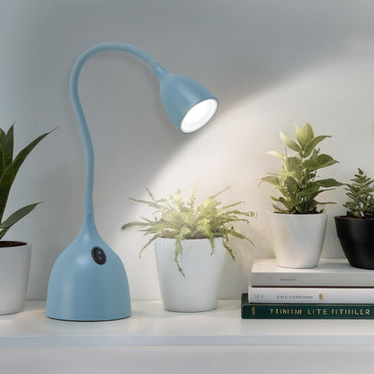 EJIAXIN Desk Lamp for Home Office - Clip on Reading Light and Bed Headboard Clamp Lamp, Bedside Gooseneck Table Lamp, Clip on Desk Lamps, Eye-Caring Desk Lamp for College Dorm Room Study Lamp, White