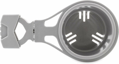 Camco Large Clamp Mounted Cup Holder-Provides a Secure Location for Your Beverage-Mountable for Up to 2-Inch Rail-White (53083)