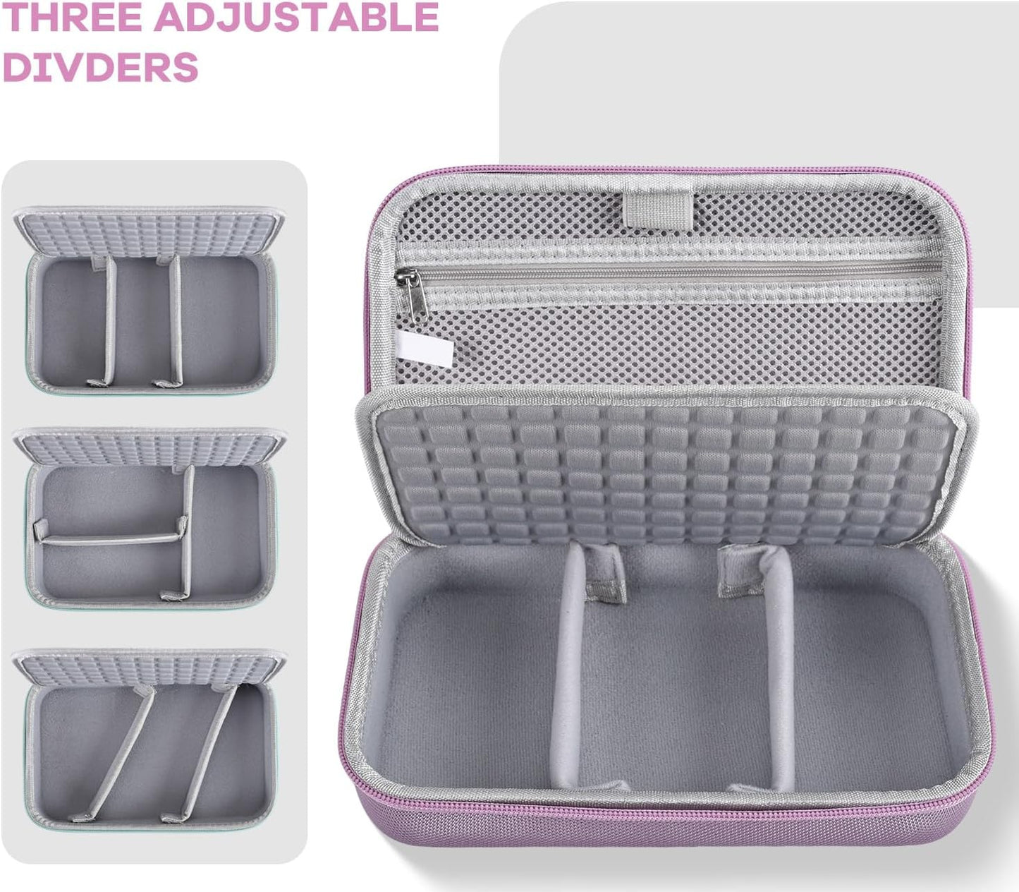 Hard Travel Electronic Organizer Case for MacBook Power Adapter Chargers Cables Power Bank Apple Magic Mouse Apple Pencil USB Flash Disk SD Card Hard Drive Waterproof Shockproof Carrying Bag, Black