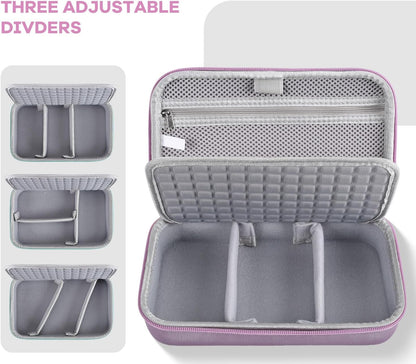 Hard Travel Electronic Organizer Case for MacBook Power Adapter Chargers Cables Power Bank Apple Magic Mouse Apple Pencil USB Flash Disk SD Card Hard Drive Waterproof Shockproof Carrying Bag, Black