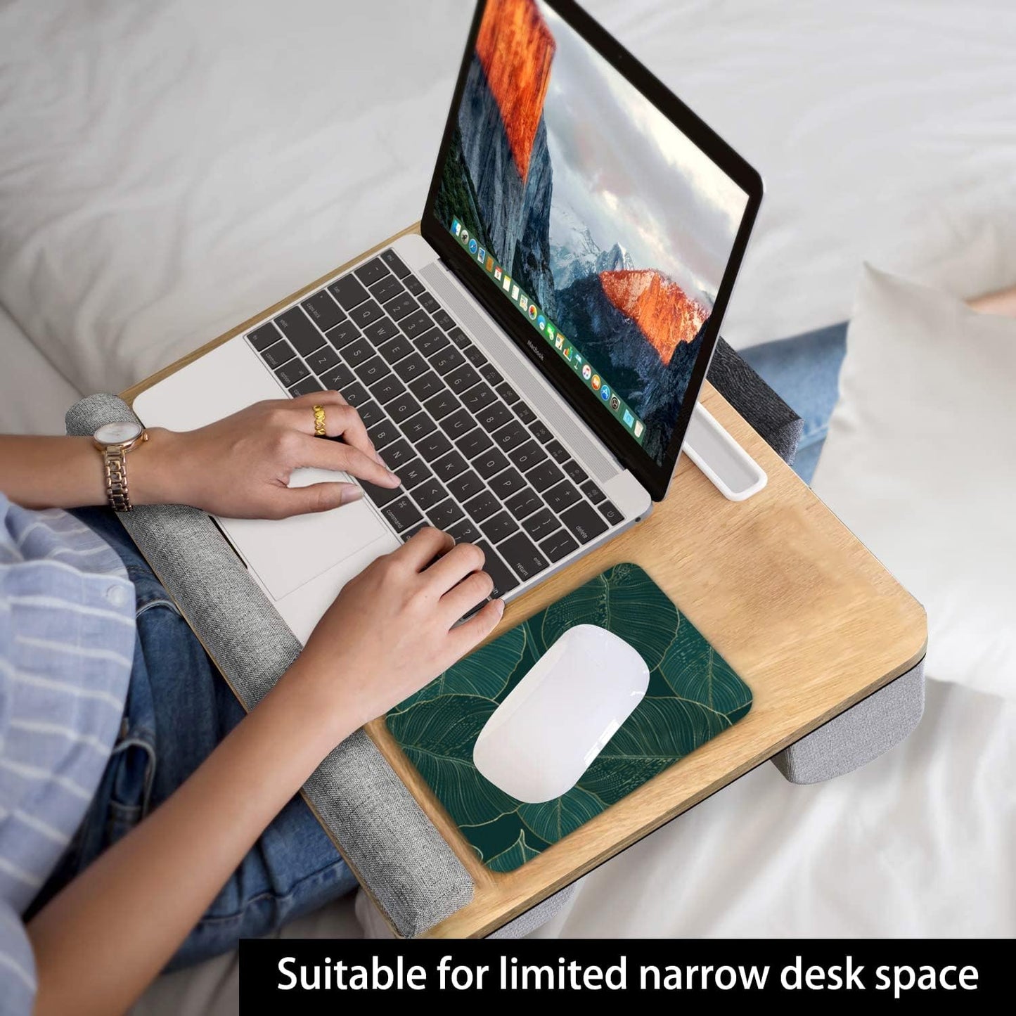 Audimi Small Mouse Pad 6 x 8 Inch, Mini Mouse Pad Thick for Laptop Wireless Mouse Home Office Travel, Portable & Washable (Black)