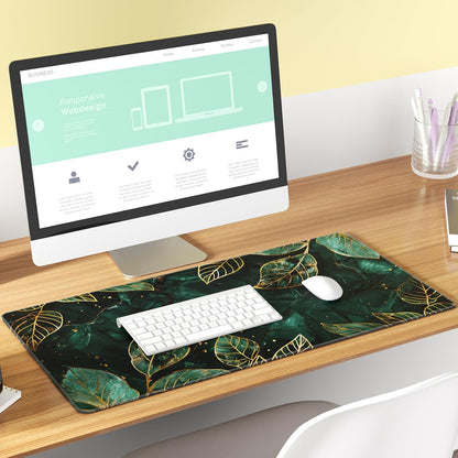 KTRIO Large Gaming Mouse Pad Desk Mat, Superior Micro-Weave Cloth for Precise Mouse Control, Non-Slip Rubber Base, Stitched Edges, Water-Resistant, for Gamer, Office & Home, 31.5" x 11.8" inches