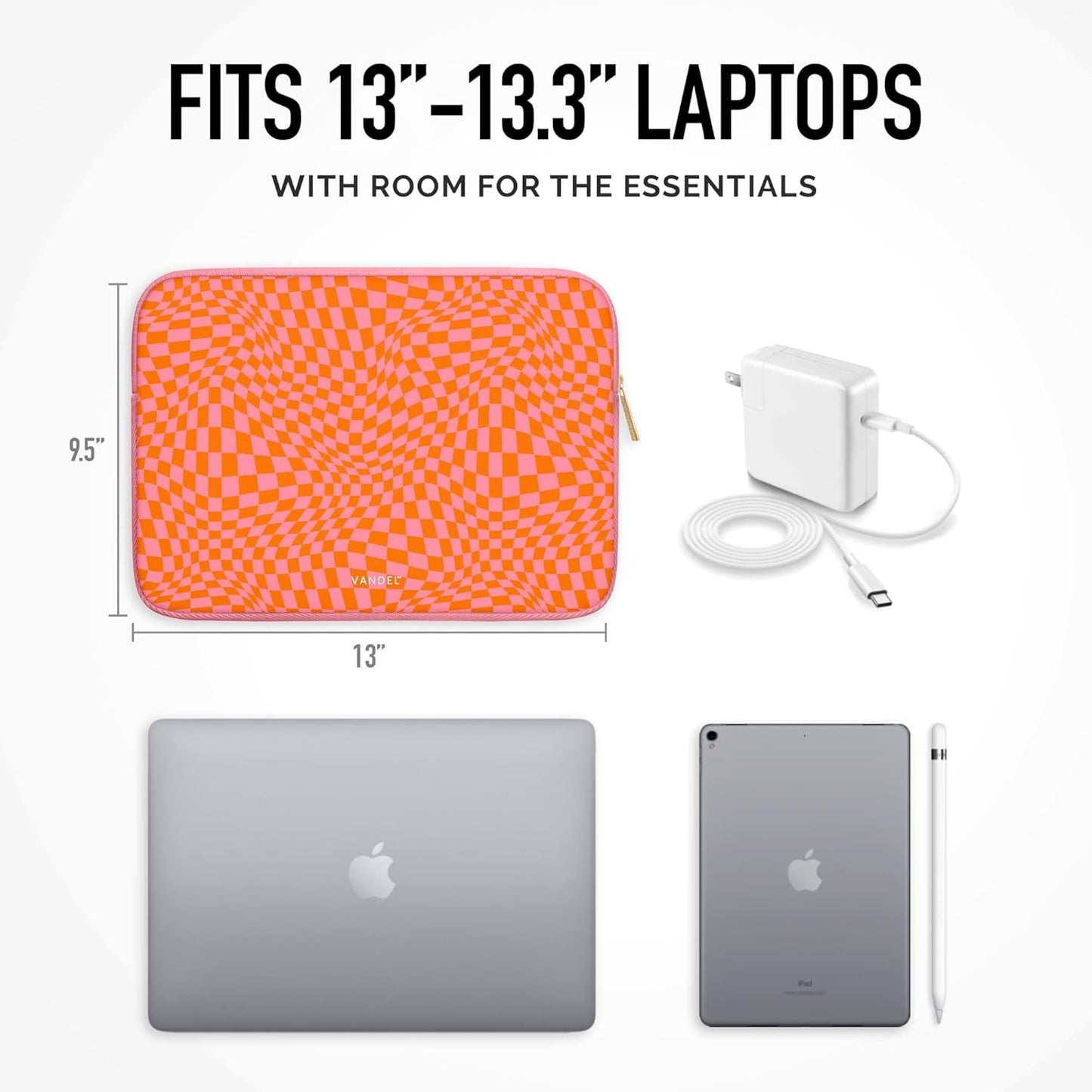Vandel Slim MacBook Pro 16 Inch Laptop Sleeve, 15.6-16 inch Laptop Case, Protective MacBook Case Sleeve, Dell XPS 16 Cover 15.6 in, HP 15-fc, Lenovo IdeaPad 15, Mac Book Pouch, Computer Carrying Bag