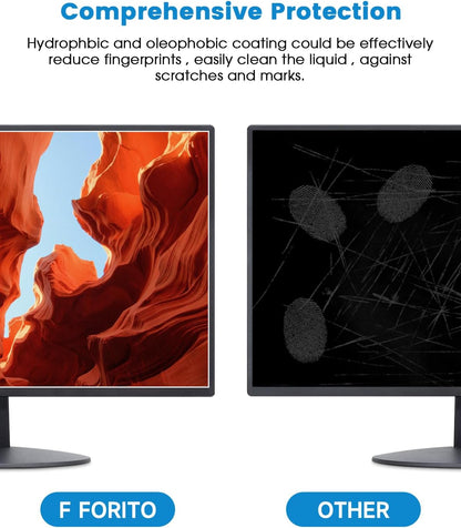 F FORITO 2-Pack 24 inch 16:9 Matte Anti Glare Computer Screen Cover, Anti Glare Eye Protection Film Compatible with All 24" Widescreen Monitors with 16:9 Aspect Ratio (20.9"W x 11.8"H) Not for 16:10