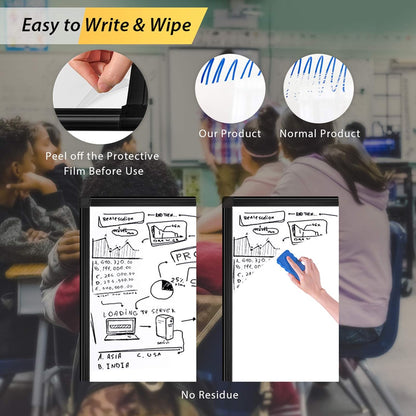 Easel Whiteboard - Magnetic Portable Dry Erase 36 x 24 Tripod Height Adjustable, 3' x 2' Flipchart Easel Stand White Board for Office or Teaching at Home & Classroom (36x24 White)
