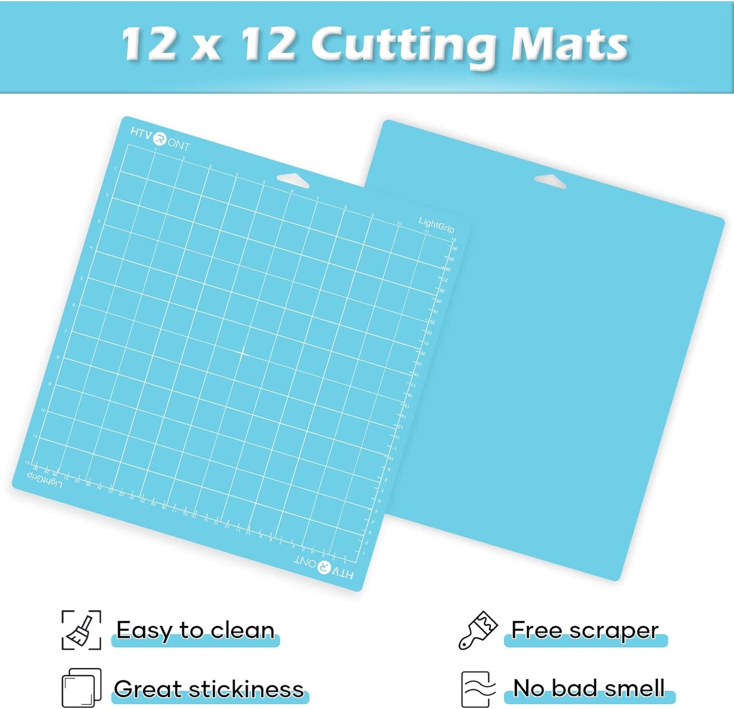 HTVRONT 5 Packs Self Healing Cutting Mat- 12" x 18” Double-Sided Cutting Mats for Crafts, A3 High-Density Sewing Mat with Grid for Fabric Quilting Modeling Hobby Scrapbooking Project