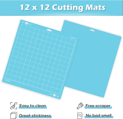 HTVRONT 5 Packs Self Healing Cutting Mat- 12" x 18” Double-Sided Cutting Mats for Crafts, A3 High-Density Sewing Mat with Grid for Fabric Quilting Modeling Hobby Scrapbooking Project