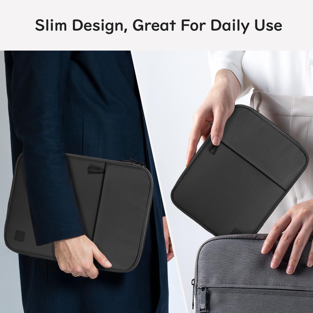 Dadanism 9-11 Inch Tablet Sleeve Padded Carrying Case for iPad (A16) 11th Gen 11", iPad 10th Gen 10.9", iPad Air M4/Pro M5 11", iPad Air 5/4, iPad 9/8/7th Gen, Galaxy Tab A11+ Plus 11", Blue