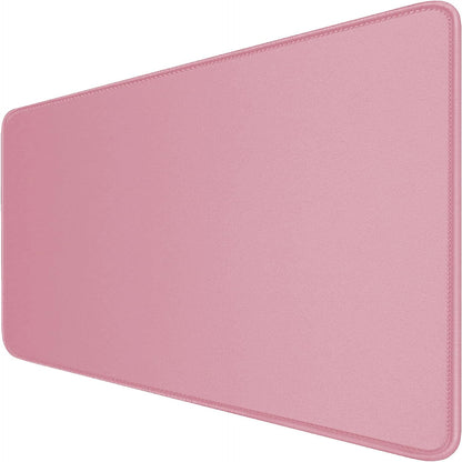Large Extended Gaming Mouse Pad with Stitched Edges, (31.5X15.7In) Durable Non-Slip Natural Rubber Base, Waterproof Computer Keyboard Pad Mat for Esports Pros/Gamer/Desktop/Office/Home-Black