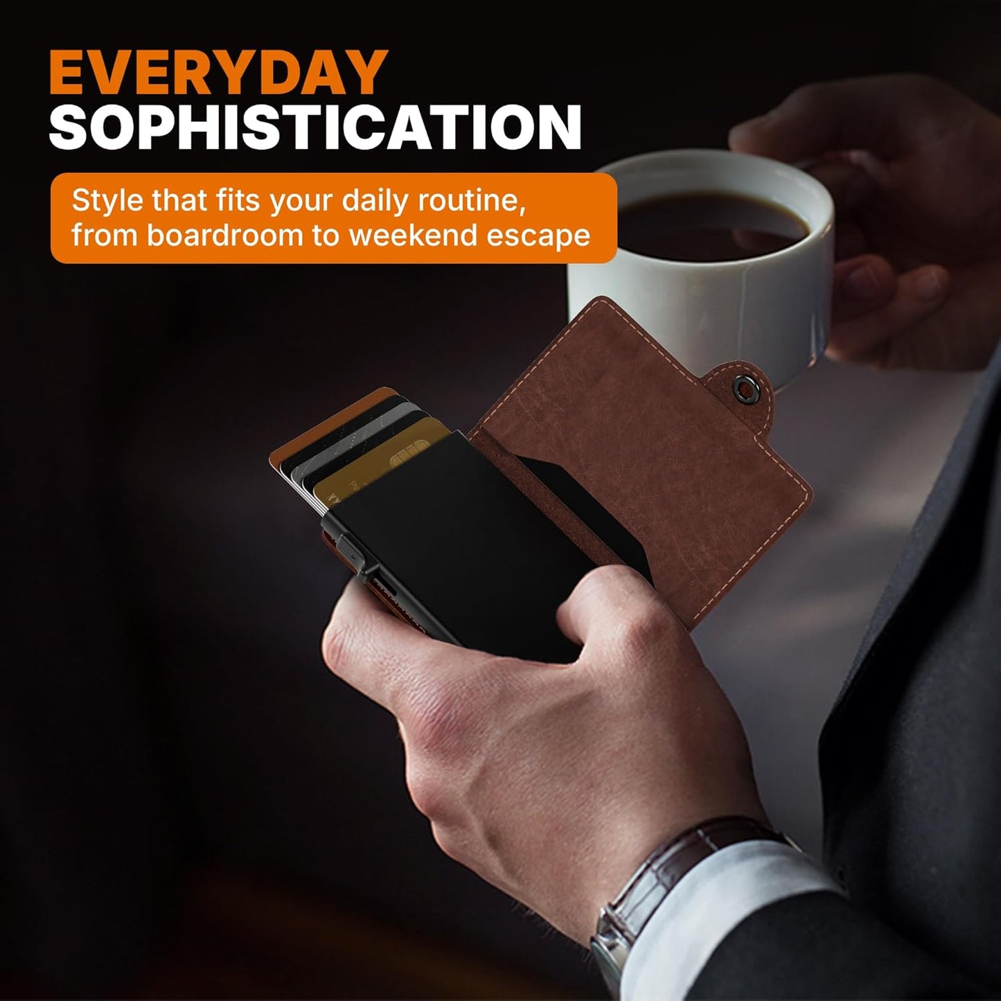Conceal Plus Wallet Finder Slim Tracker, 5-Year Battery Life - Never Needs Charging, Track Wallet, Backpack, Luggage and More, Works with Apple Find My iOS Only (Android Not Supported)