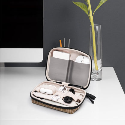 SIMTOP Small Electronics Organizer Travel Case, Portable Tech Case Pouch for Cable, Charger, Phone & Earbuds – Water-Resistant Cord Storage for Commute, Office & Business Trip – Compact Design