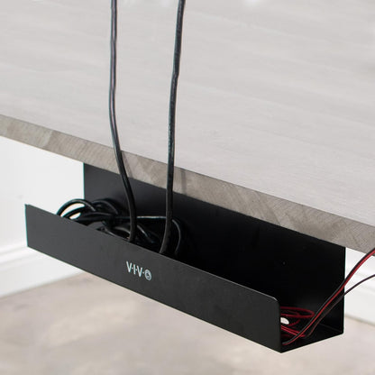 VIVO Under Desk 17 inch Cable Management Tray, Power Strip Holder, Cord Organizer, Wire Tamer for Office and Home, Black, DESK-AC06-1C
