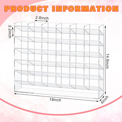 MotiMind Acrylic Pen Organizer Storage for 250 Markers Vertical Marker Organizer Acrylic Pen Display Holder for Office Desk Desktop Stationery Pencil Storage, Clear, 13 x 4 x 12.4 Inch