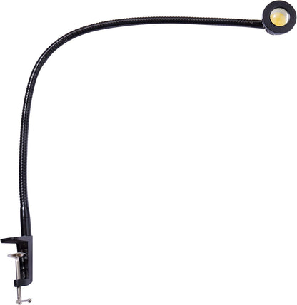 Hersi 5w 30‘’Long Swing Arm 110v/220v Desk Lamp Metal Architect LED Task Light with Clamp, Adjustable Folding Twin-Arm Clip-on Table Lamp,Black