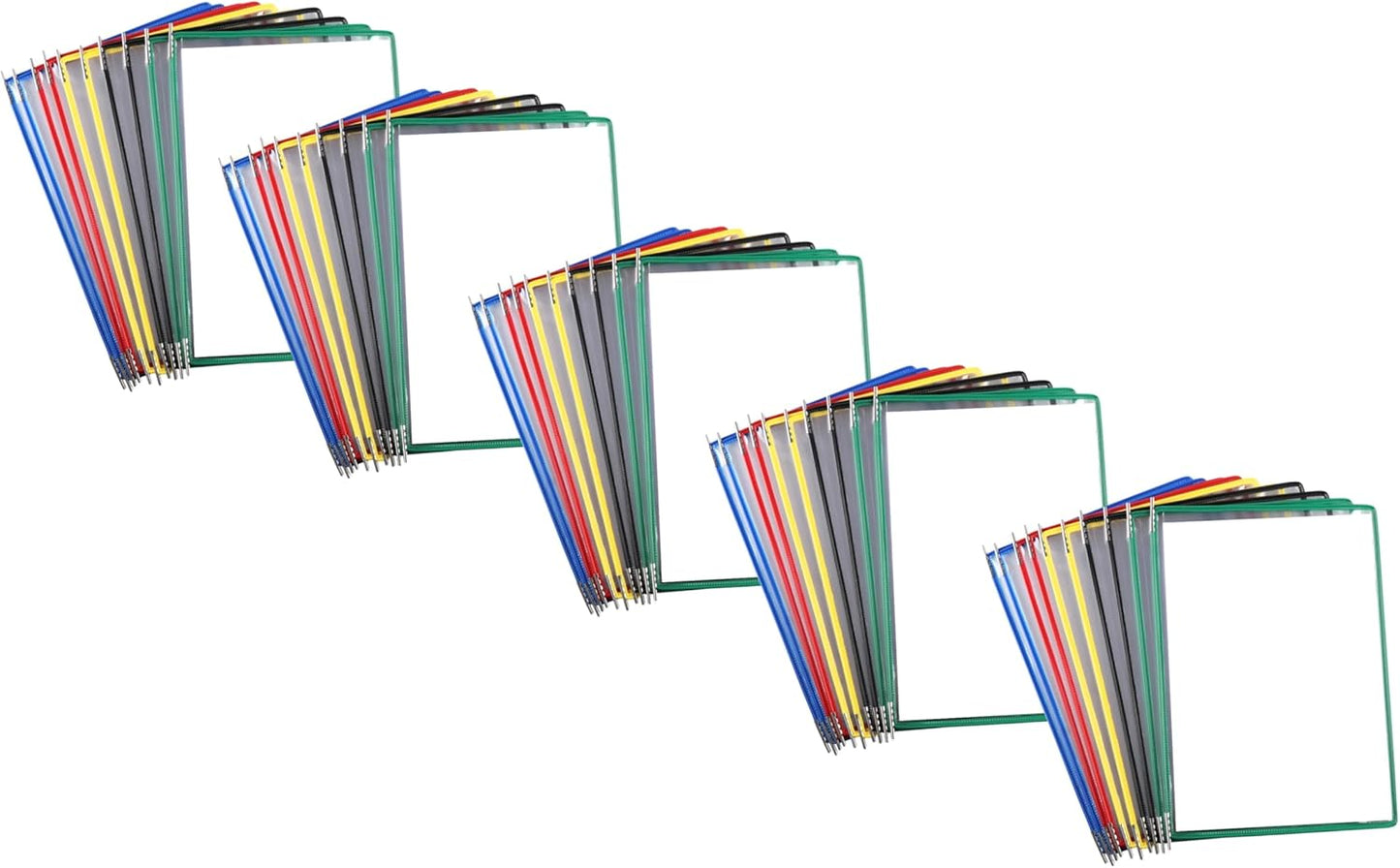 Tarifold Desktop Reference Organizer & Display System, 10 Double-Sided Pockets, 20 Sheet Capacity, Expandable, Durable Steel Wire Frames, Letter Size, Made in France, Black